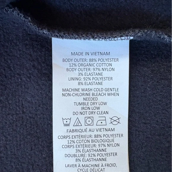 PrAna Zion Zip Up Hoodie Mens Sz L Gray Knit Hooded DWR Sweatshirt - Picture 7 of 9